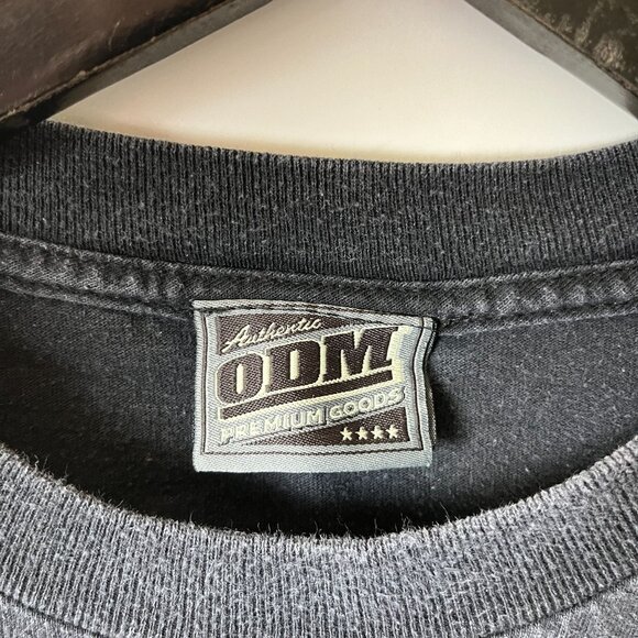 ODM Lion Graphic Tee T Shirt Vintage Y2K Large L Black Graphic - Picture 16 of 16